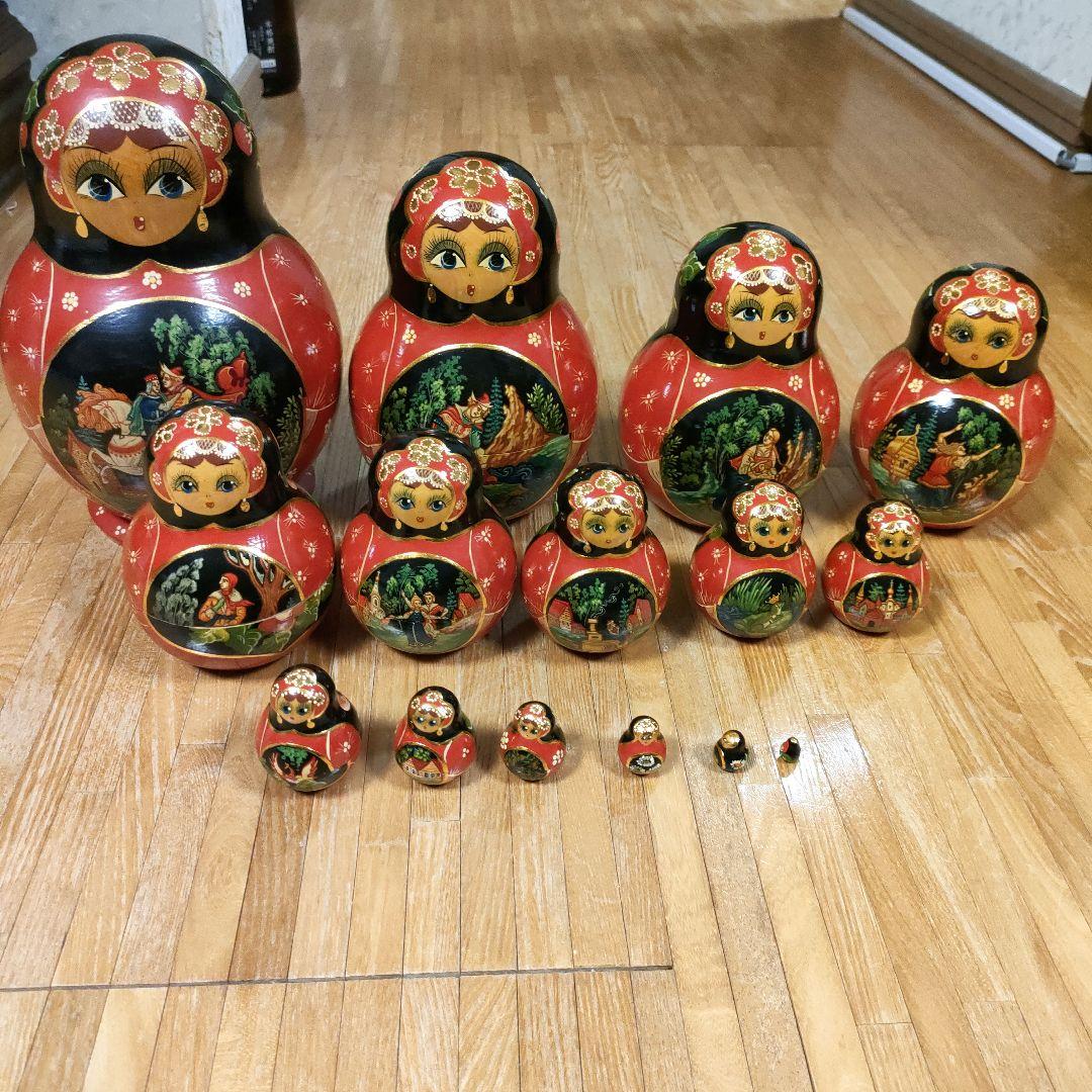 【お値下げ】マトリョーシカ 15個セット 手描き
