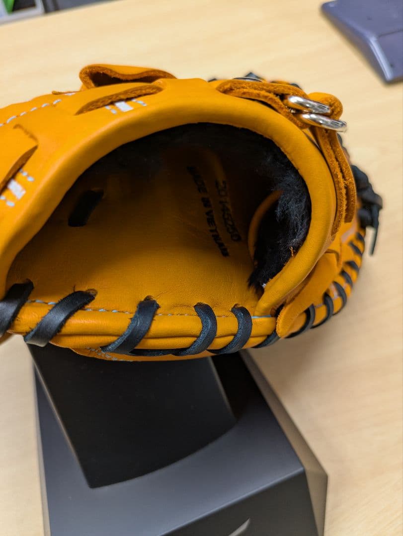 ZETT 少年軟式野球 キャッチャーミット　オレンジ