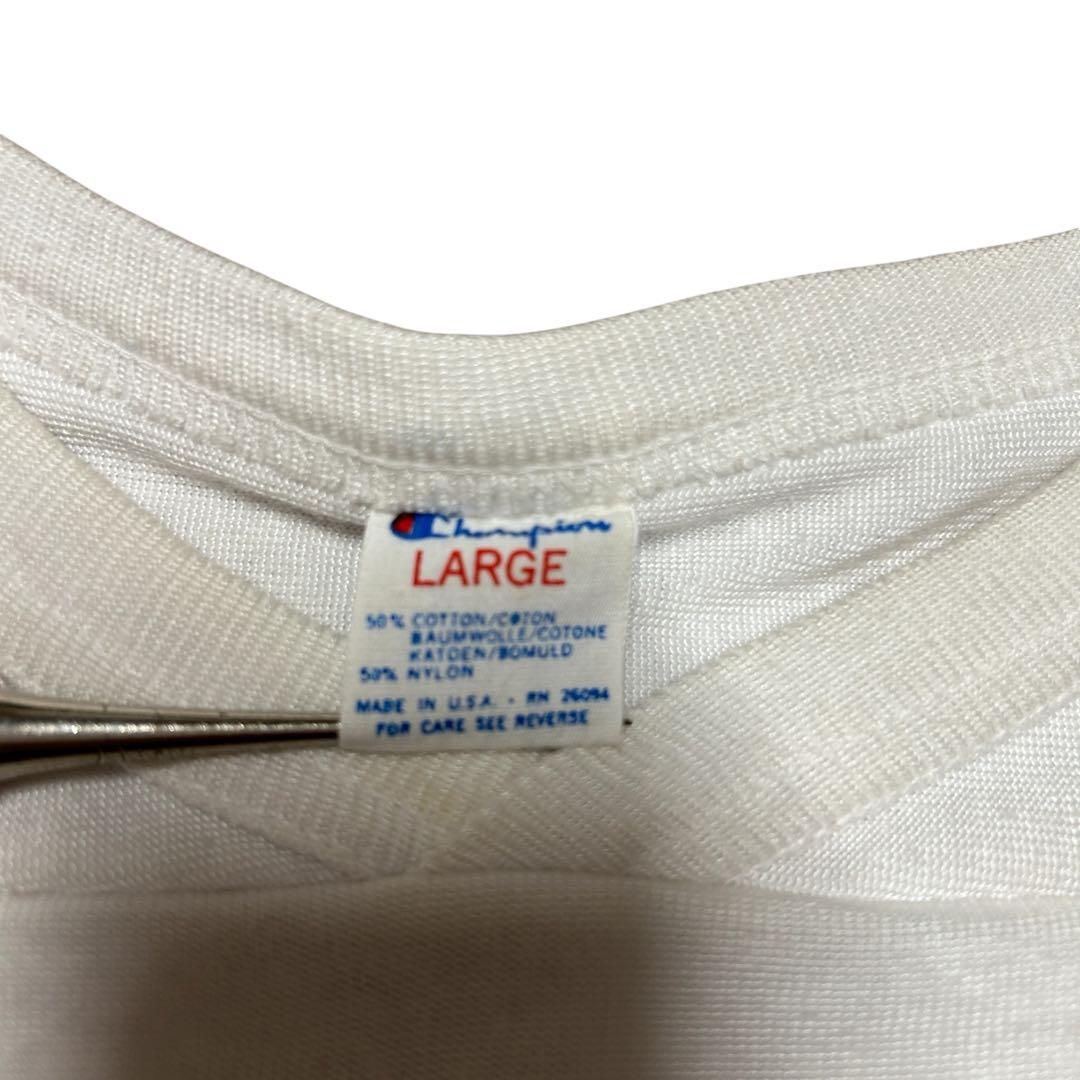 ビンテージ　80s チャンピオン　染み込みノートルダム　フットボール Tシャツ