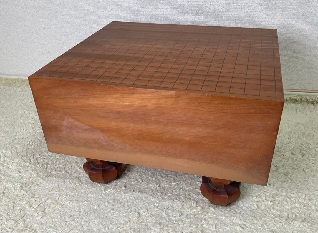 囲碁盤 極厚 高級 へそ付き 日本棋院囲碁講座、碁石セット