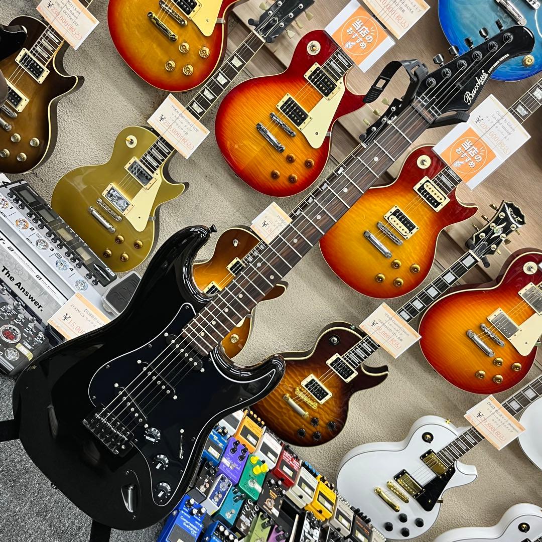 【11605】Bacchus HST-ALL BLACK ストラト タイプ