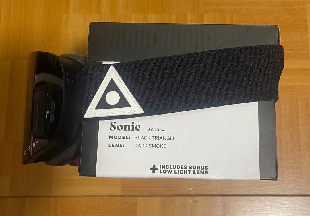 新品未使用ASHBURY SONIC BLACK TRIANGLEスペアレンズ付