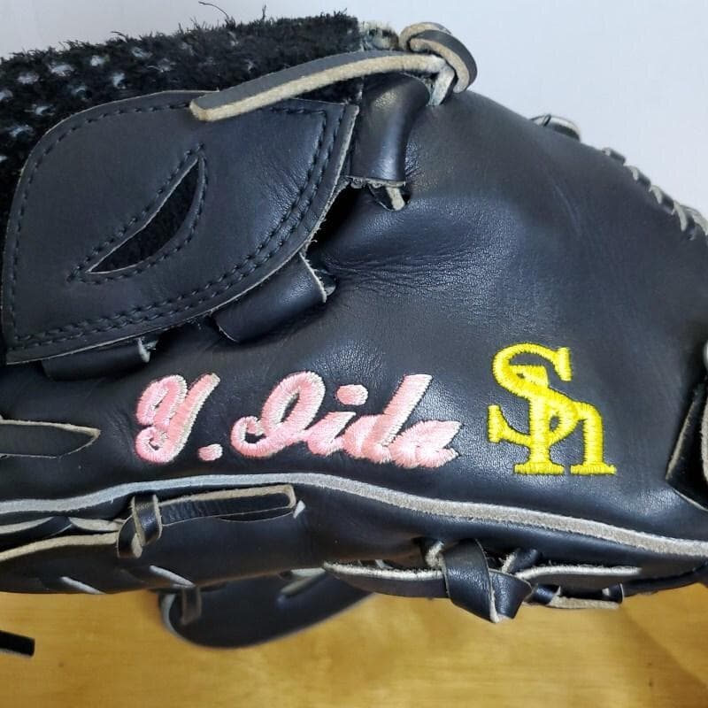 ミズノプロ 支給品 ソフトバンク 飯田優也選手 実使用 プロ野球 硬式グローブ