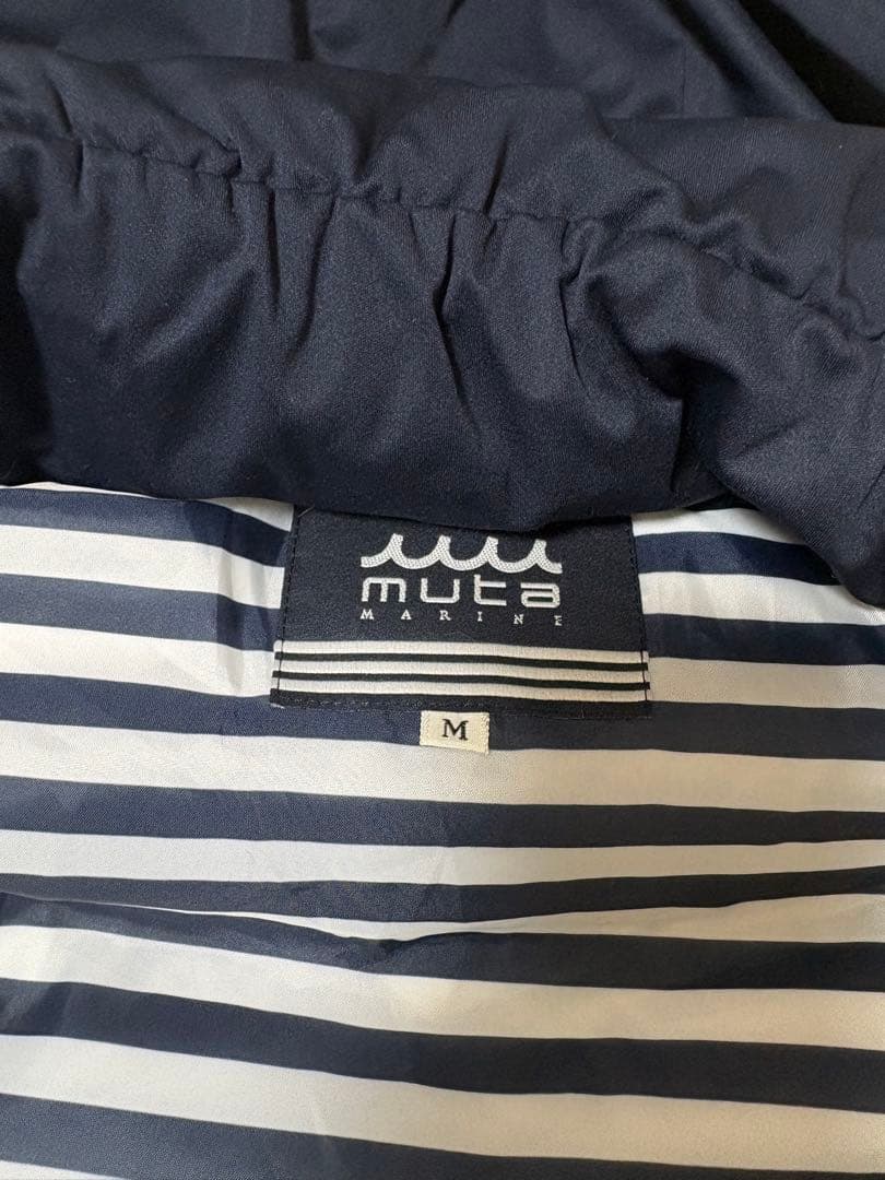 ムータマリン　美品 ダウンベスト ネイビー Mサイズ レディース 2way