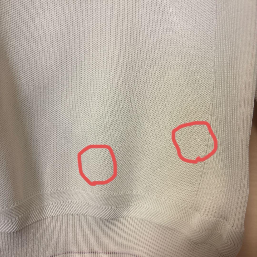 BRIEFING ホワイト クルーネックセーター