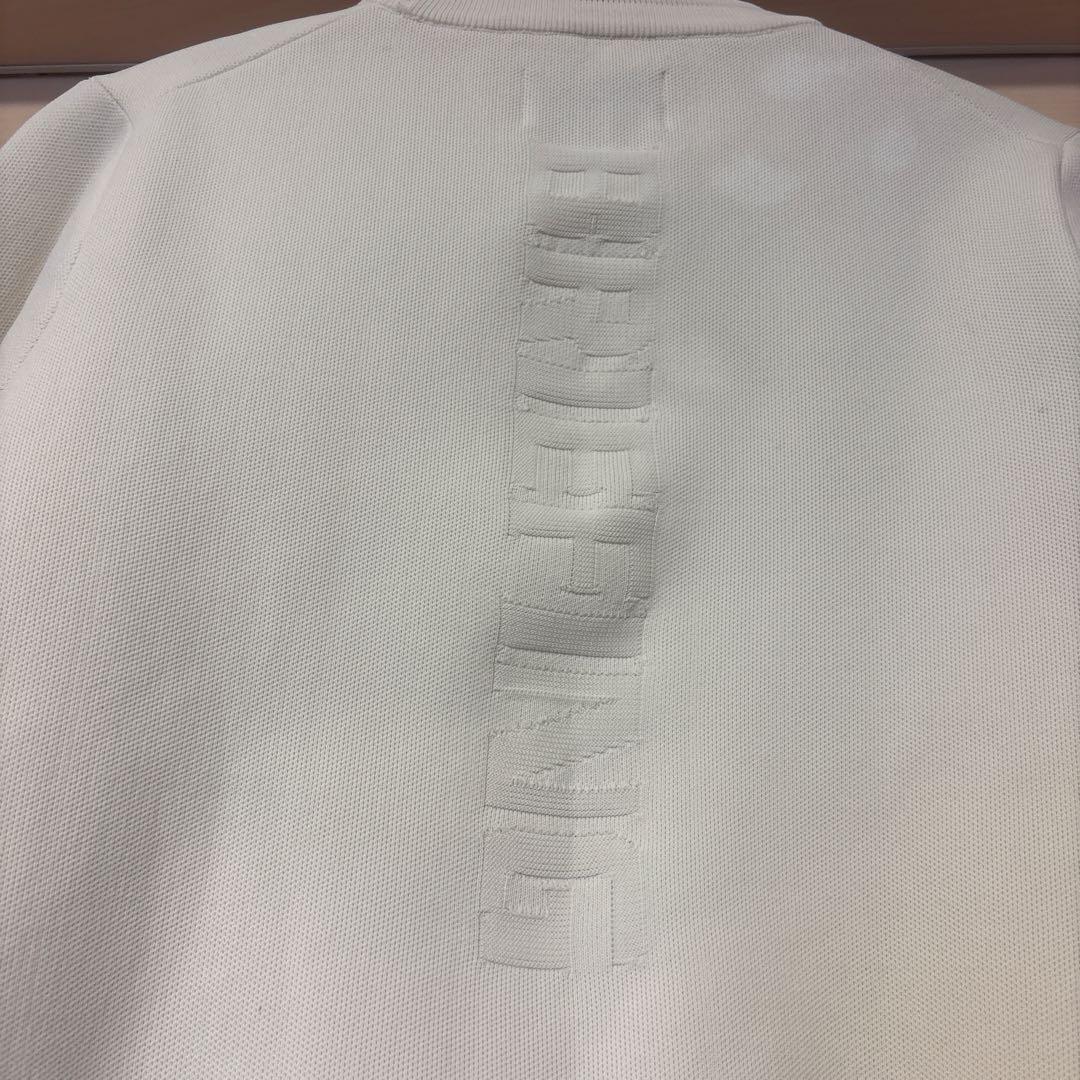 BRIEFING ホワイト クルーネックセーター