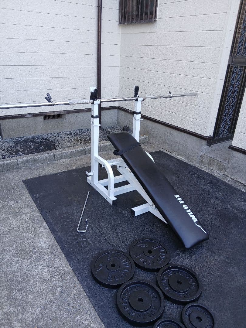 WILD FIT　ベンチプレートセット 計55Kg引き取限定　埼玉県
