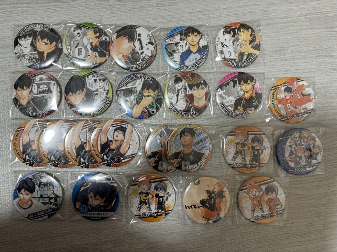 ハイキュー 影山 缶バッジ 24点セット