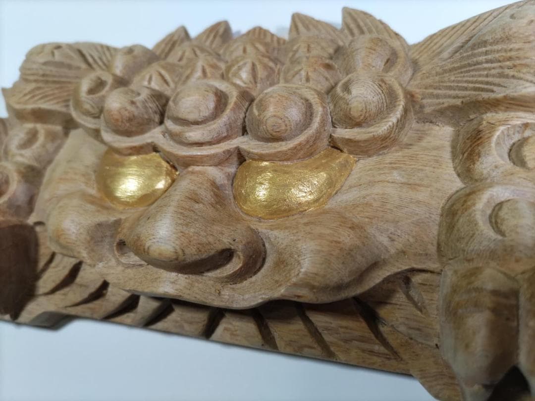 お祭り！【獅子噛み】幅30ｃｍ（金目）魔除け！山車、神輿　だんぢり彫刻部材