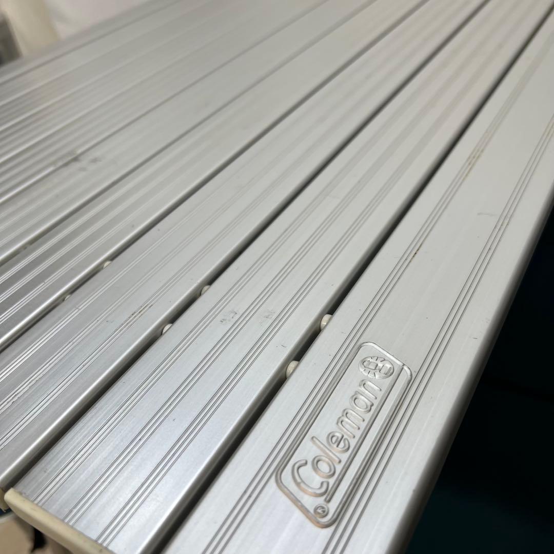 コールマン　テーブルベンチセット　折りたたみアウトドアテーブル　アルミ製