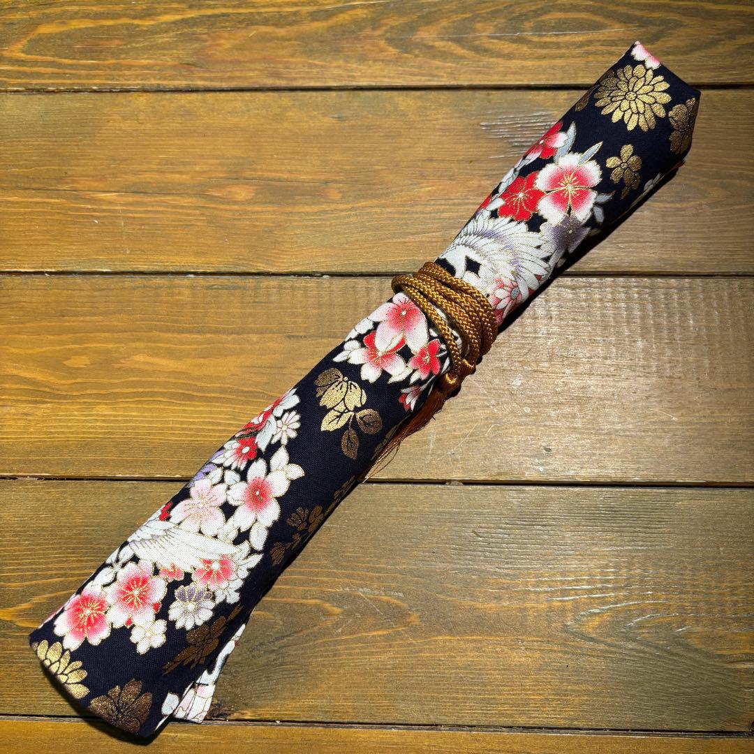 日本刀残欠クラフトナイフNo.63 最上大業物 長曽祢虎徹興里 黒鞘