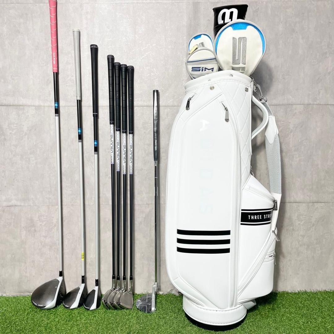 【バッグ新品】テーラーメイド シムマックス ゴルフクラブセット 8本 右利き L