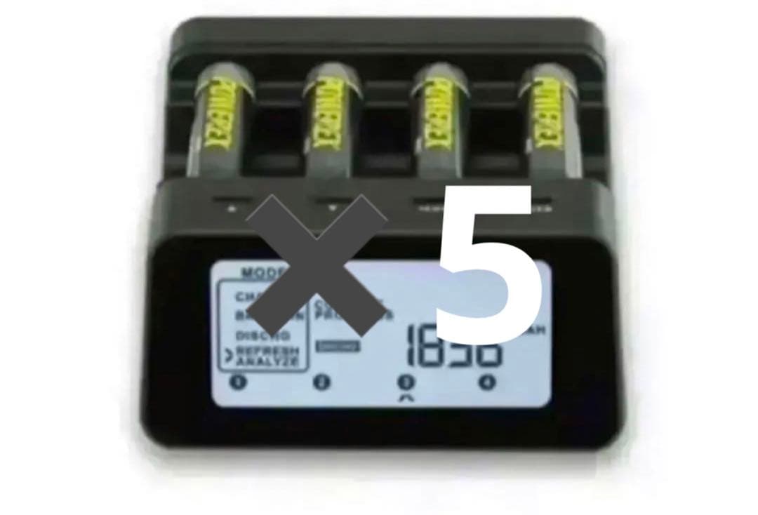 5個　充放電器 パワーレックス powerex mh-c9000pro