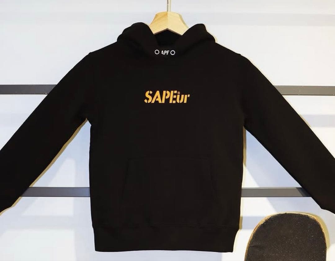 新品 2021年 SAPEur ダウンタウン 浜田 コラボ パーカー 黒 XL