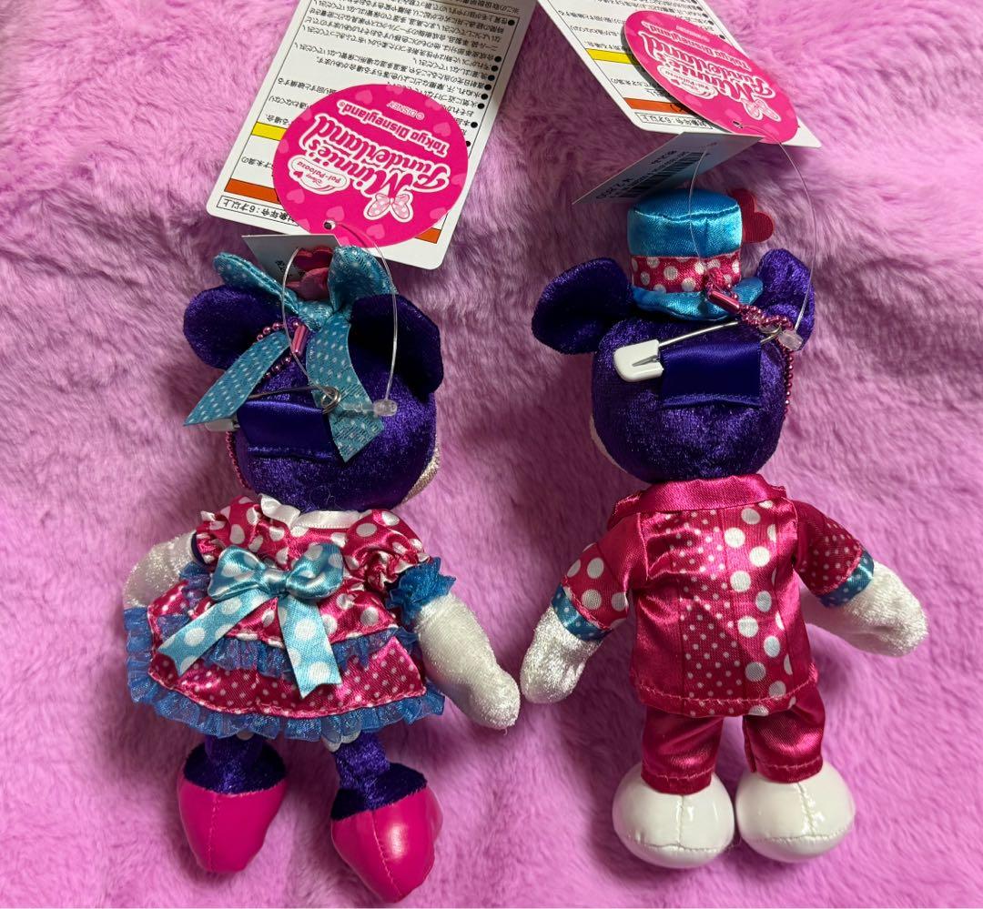 新品未使用♡ミニーファンダーランド　パルパル　ミッキー&ミニーぬいぐるみバッジ②