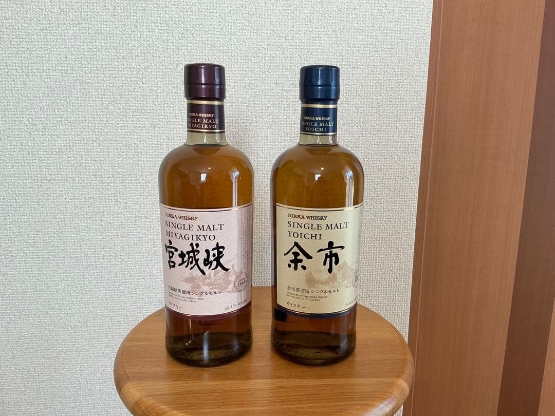 NIKKA シングルモルト2本とグラスセット