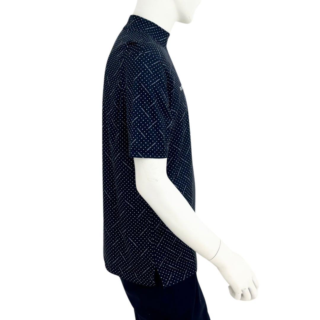 エリートグリップ　ROUGHWATERS 半袖モックネック　N-5 ネイビー　L