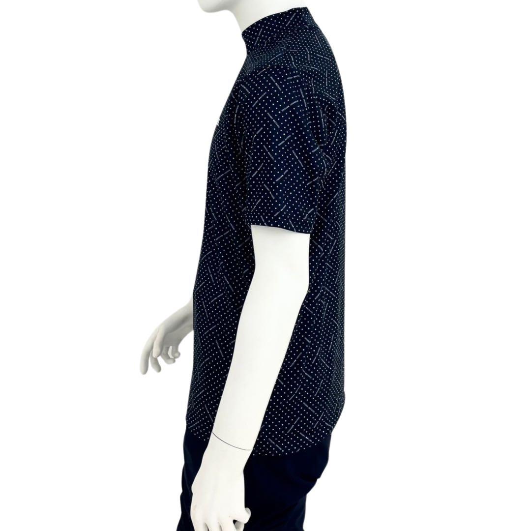 エリートグリップ　ROUGHWATERS 半袖モックネック　N-5 ネイビー　L