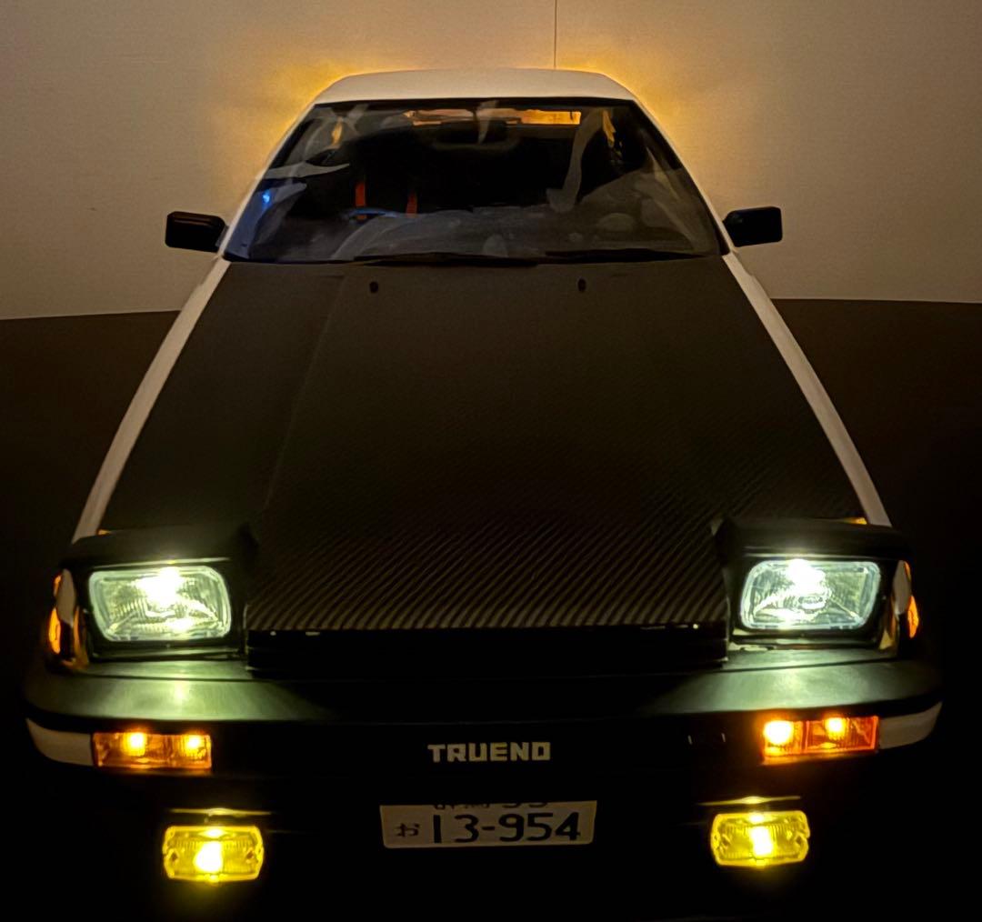 ディアゴスティーニ1/8 頭文字DのAE86ハチロクカスタム完成品