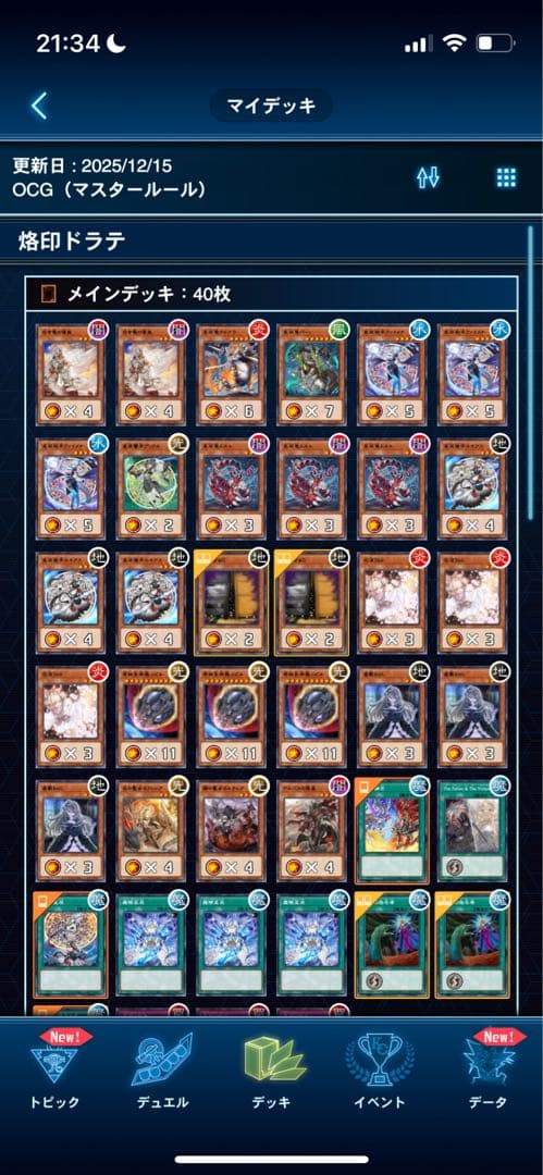 烙印ドラゴンテイル　大会構築　12月20日まで出品