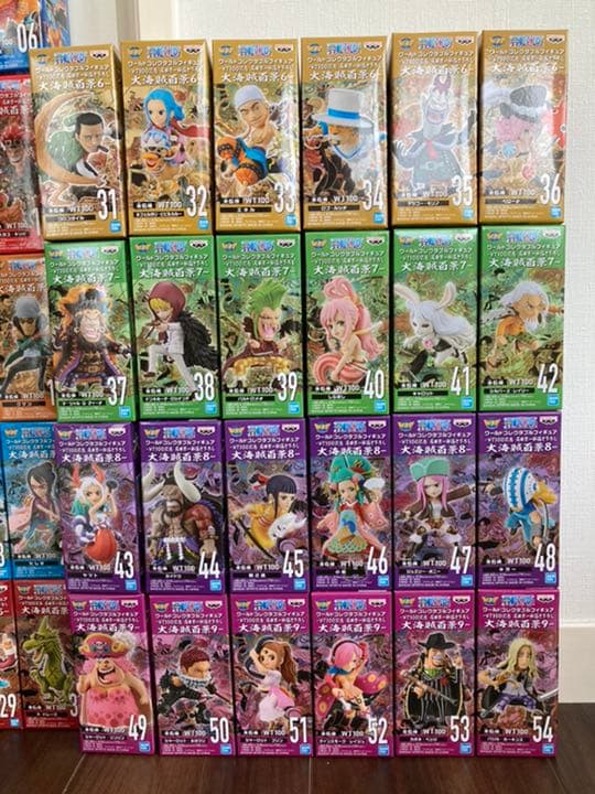 ワンピース ワールドコレクタブルフィギュア 大海賊百景1〜9ワーコレ 54体