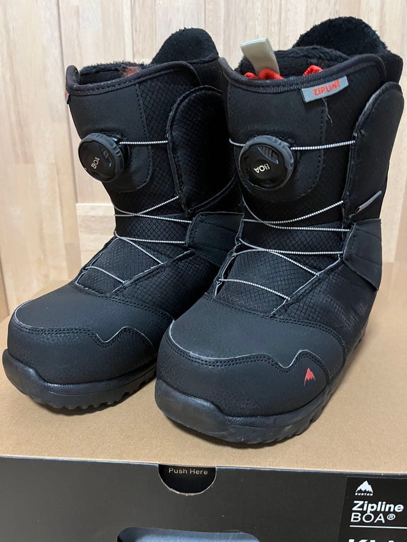 【美品】バートンZipline BOA 子ども用スノーボードブーツ 23cm