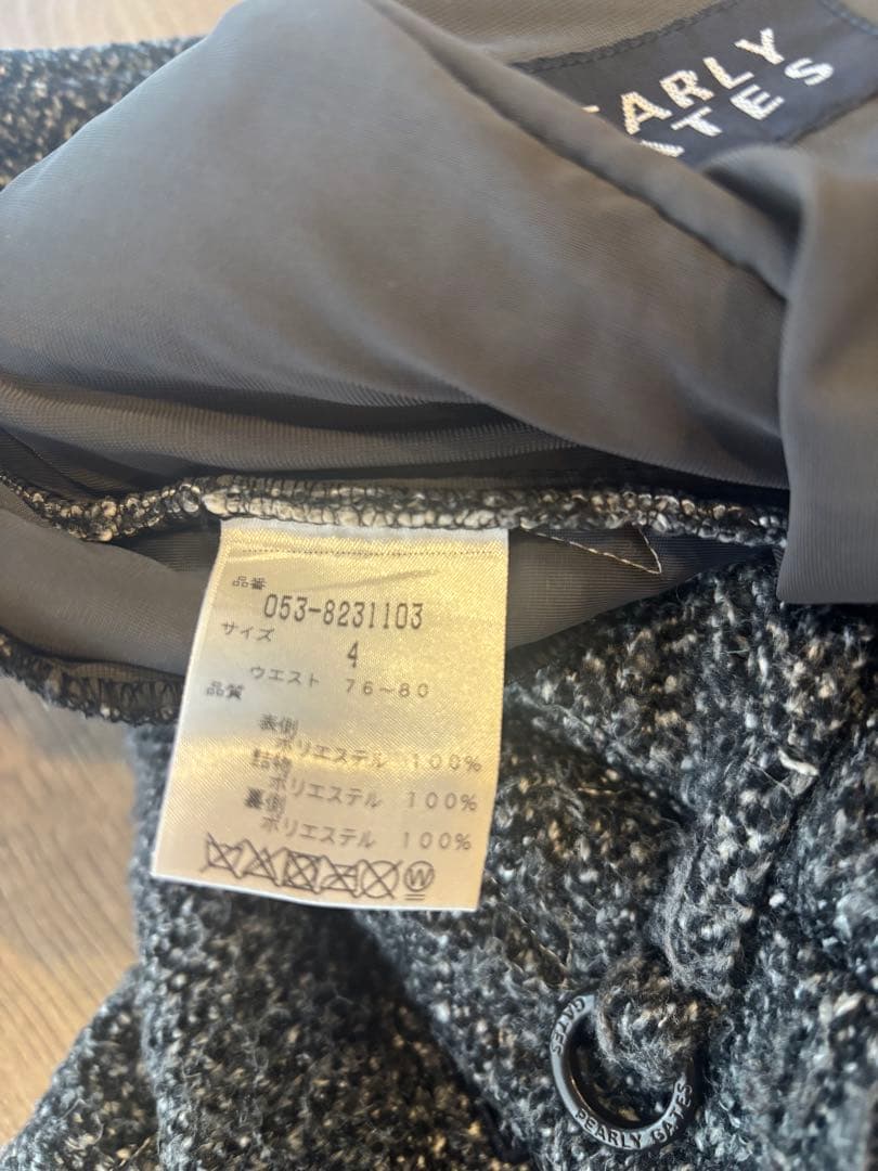 PEARLYGATES ヘリンボーン ジョガーパンツ グレー