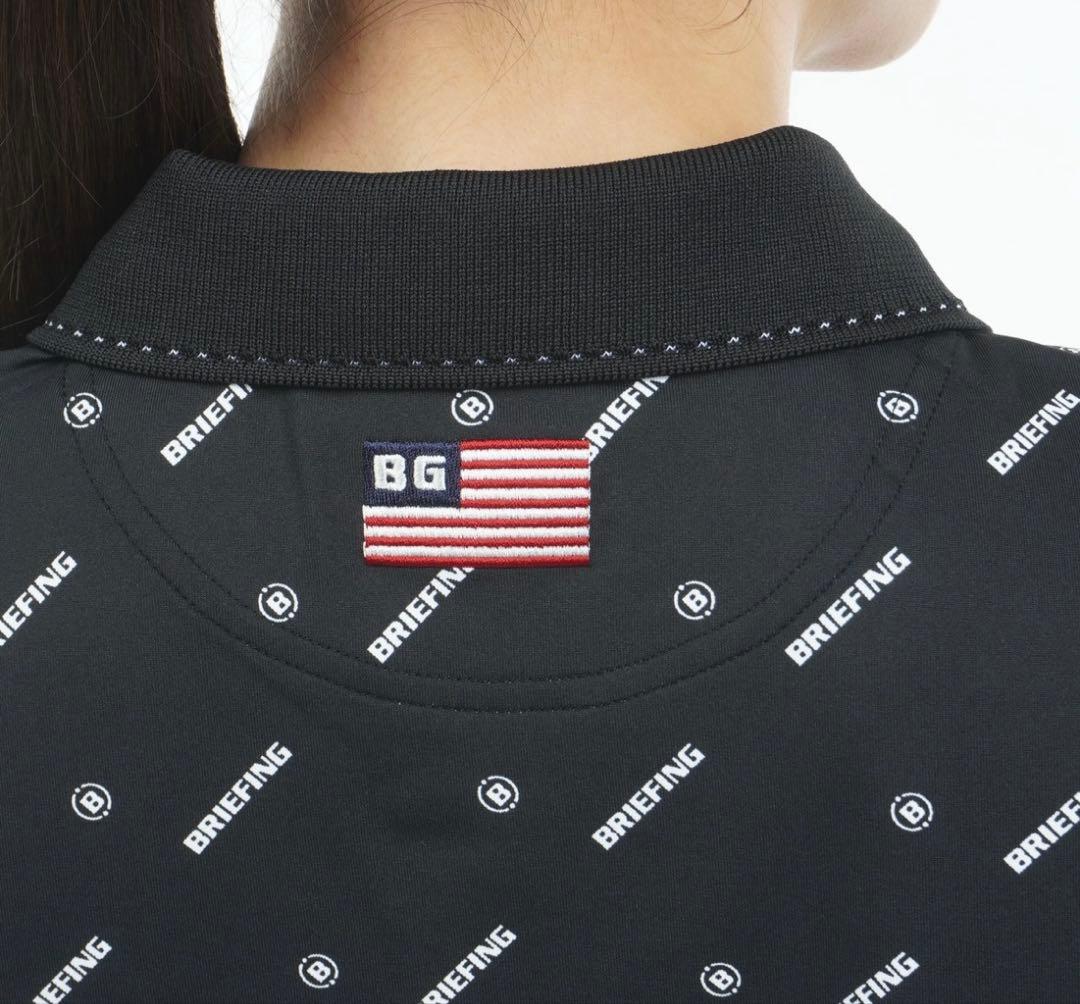 新品　ブリーフィング　モノグラム　ポロシャツ　レディース　L