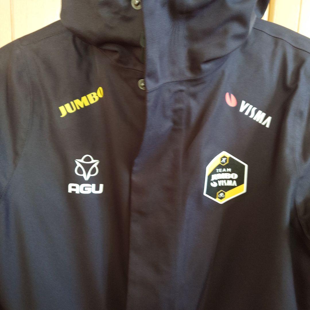 ユンボヴィスマ　選手支給品　防風防水ハーフコートダウン