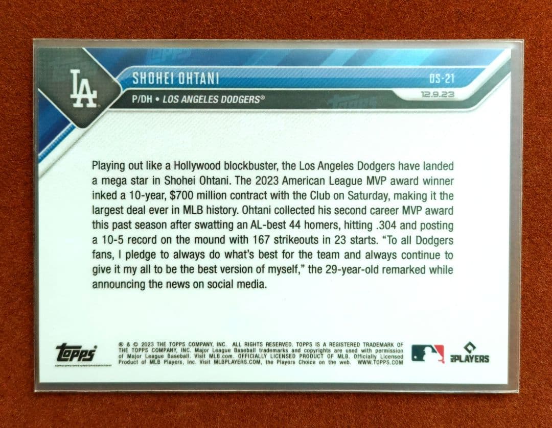 大谷翔平 【PSA10】メジャー ファーストルーキーカード Topps