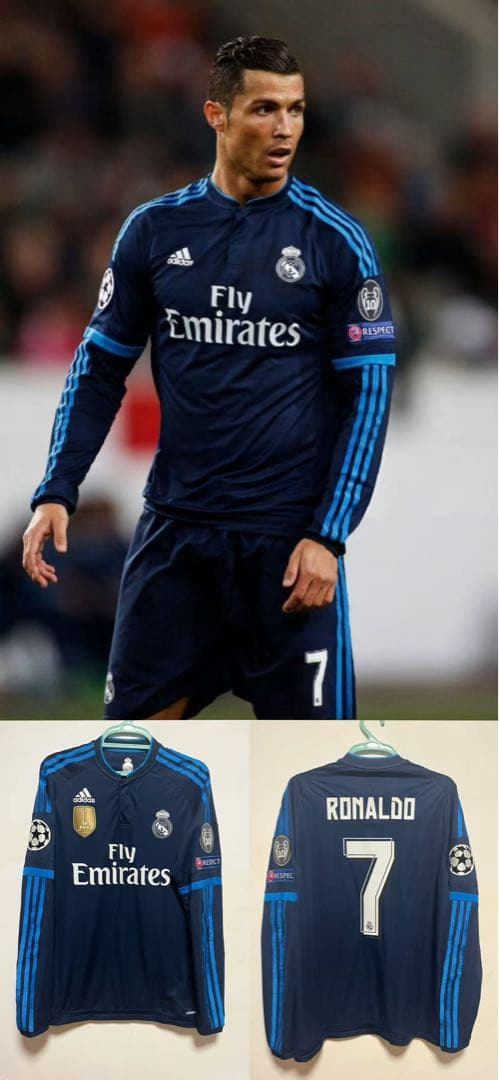 選手支給品Ronaldo ロナウド レアル・マドリード 15-16 CL