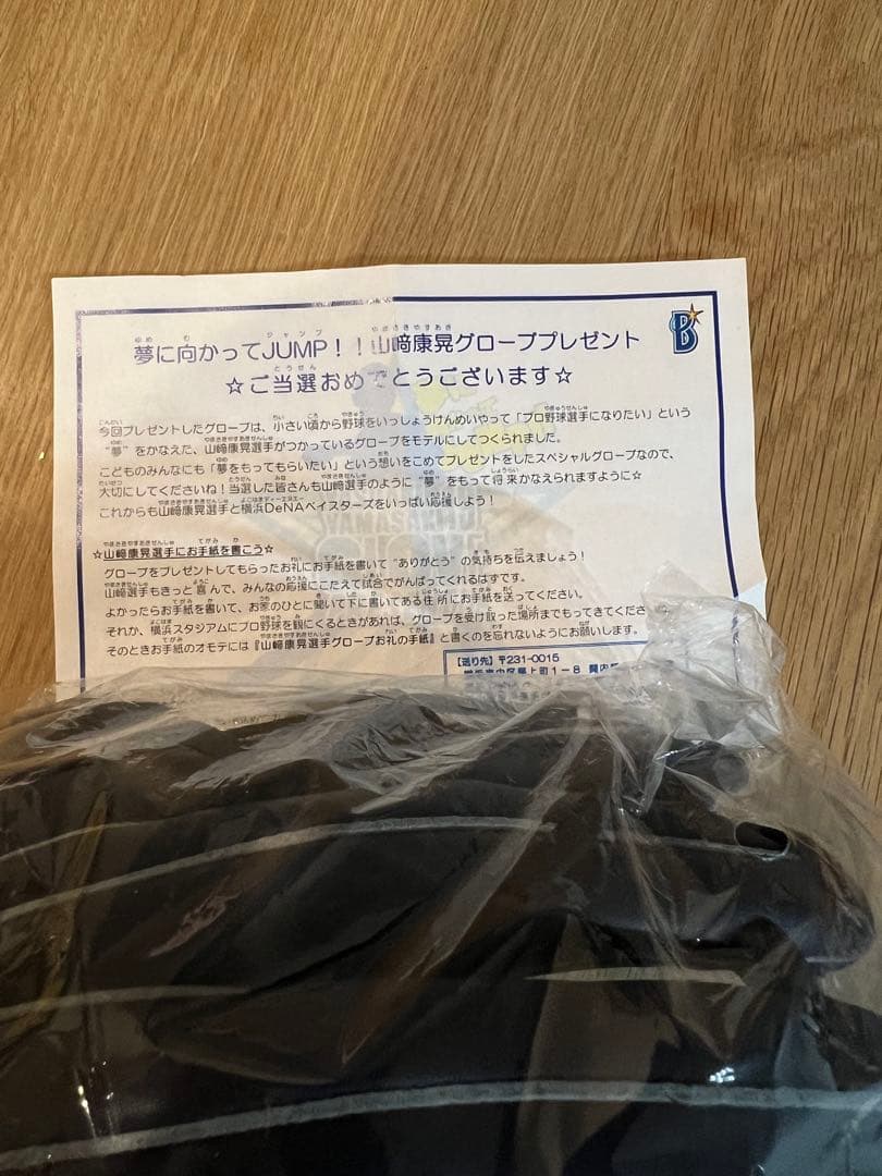 山﨑康晃グローブ　子ども用