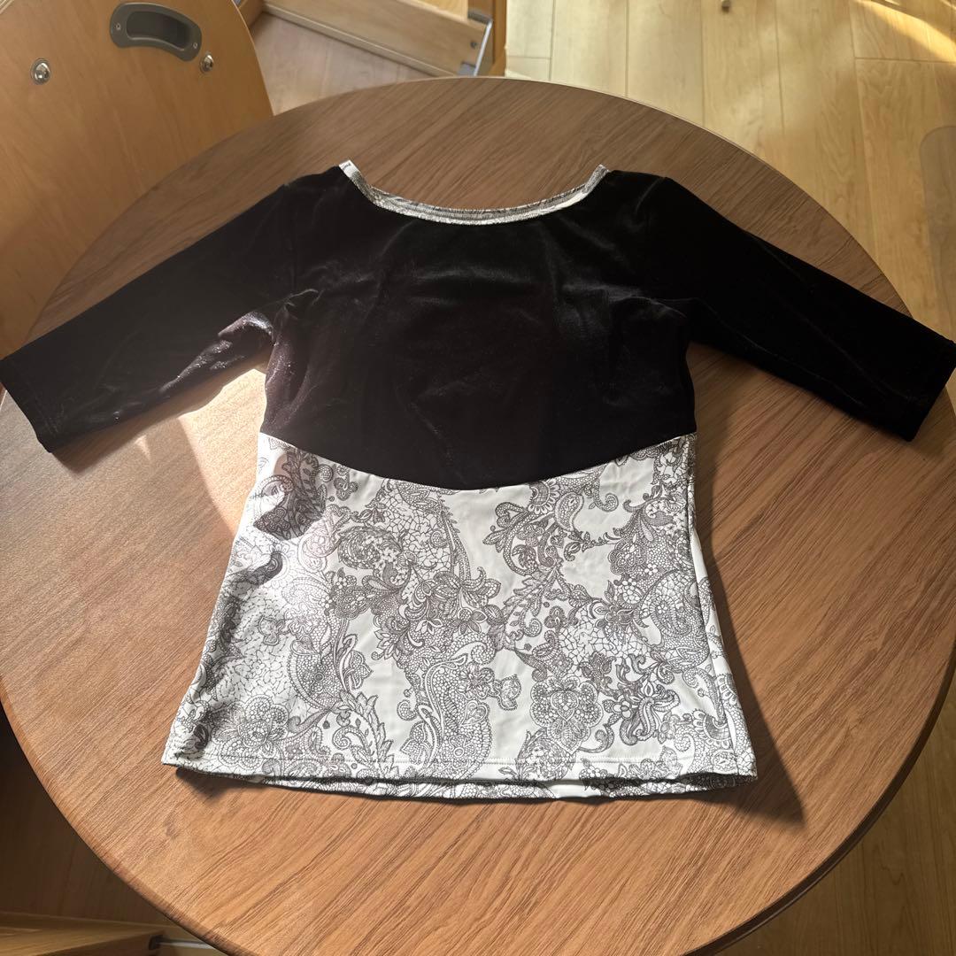 チャコット　ペイズリートップス（ブラトップ付き）