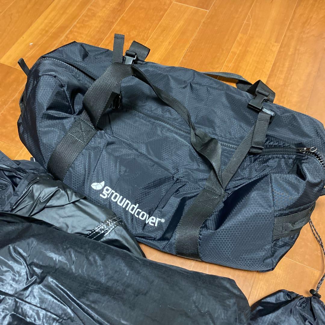 グランドカバー　ACORN HOUSE 3.45 ブラック　グランドシート付き