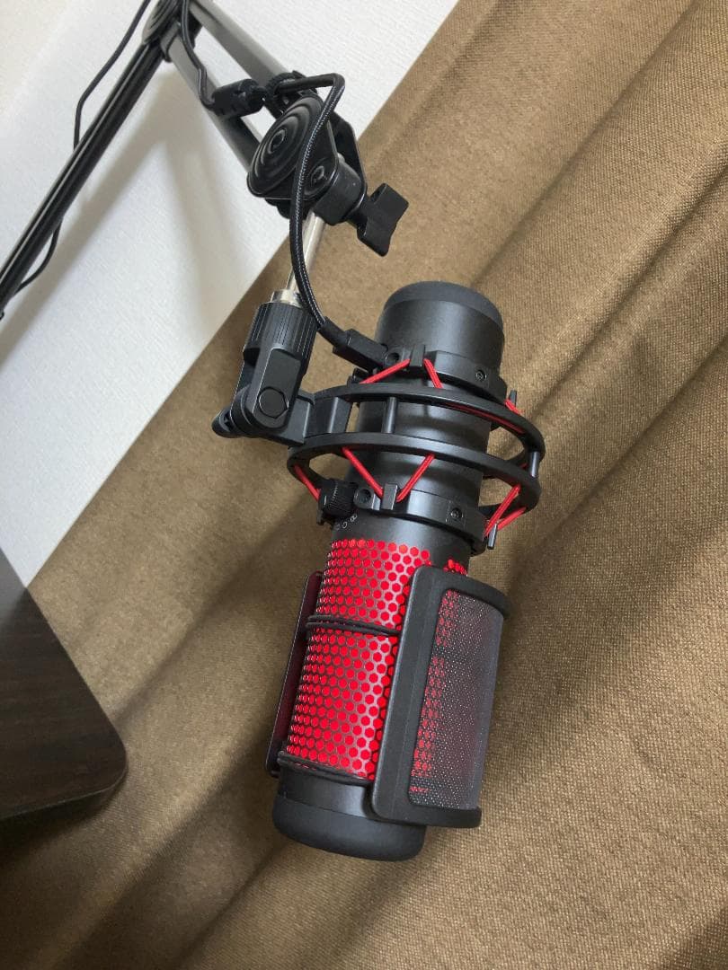 【HyperX QuadCast】美品マイク アームガード＋ポップガード付
