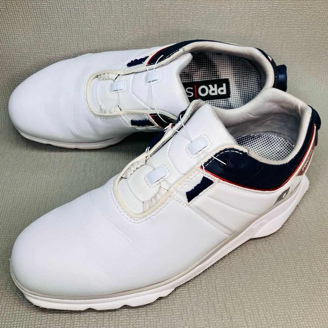 【美品】FOOT JOY 24.5cmフットジョイ スパイクレス　バックBOA