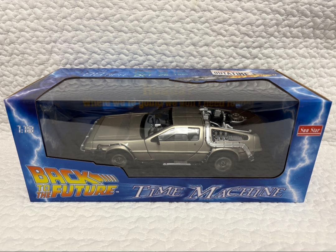 サンスター 1/18 バック・トゥ・ザ・フューチャー デロリアン 4種セット
