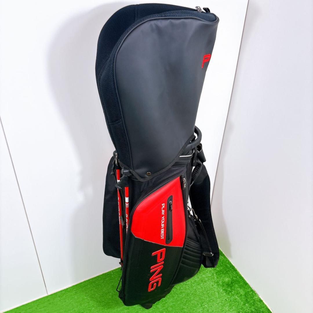 Ping ピン　スタンドタイプ　キャディバッグ　レッド　ブラック