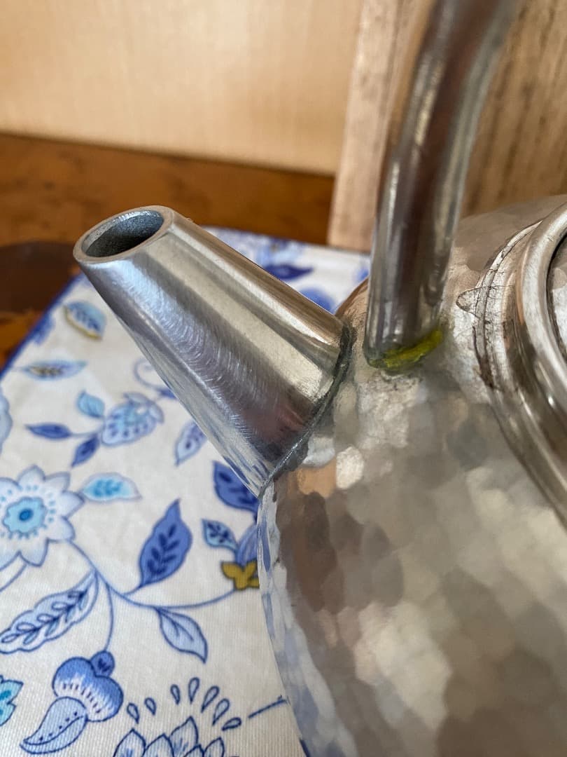 ¥45,000からお値下げ中　純錫（540g）　湯沸かし　茶道具