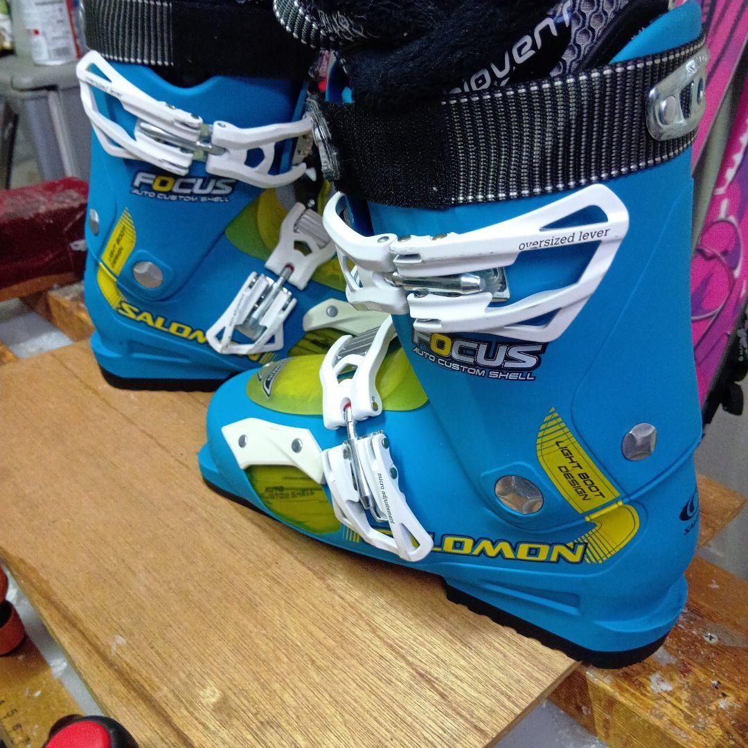 サロモン…メンテナス済 フリースタイル141cm スキー板とスキー靴セット