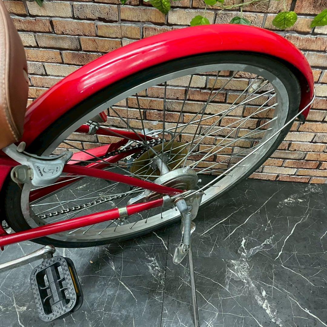 【94】子供用自転車 子供車 POGGIALI レッド 24インチ 変速付き