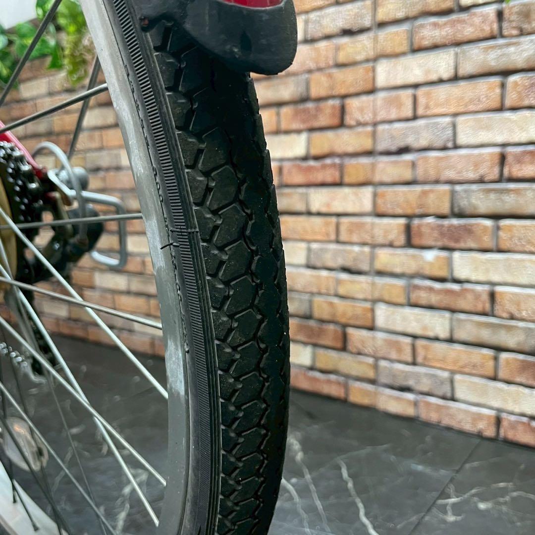 【94】子供用自転車 子供車 POGGIALI レッド 24インチ 変速付き