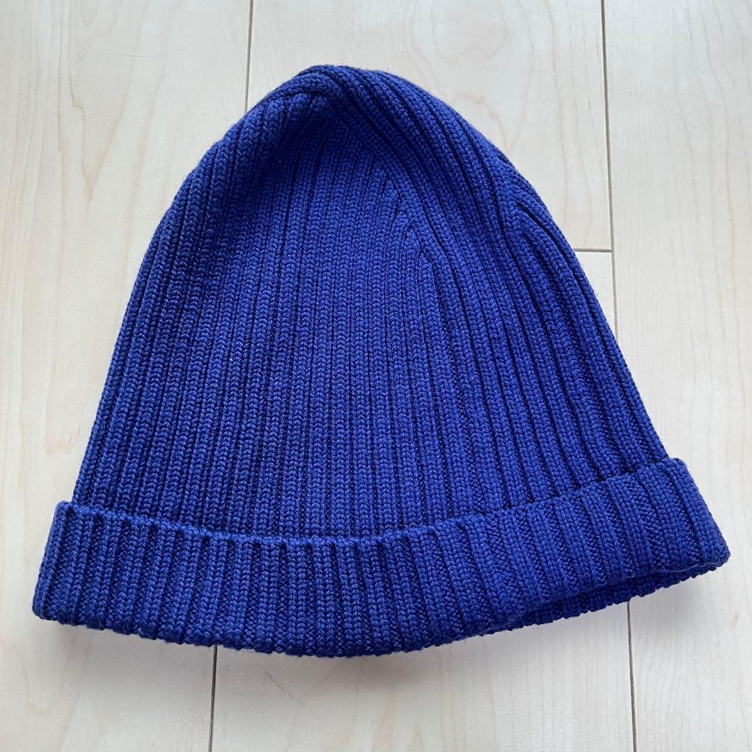 PRADA SPORTSプラダスポーツ ニットキャップ ニット帽 ウール　青