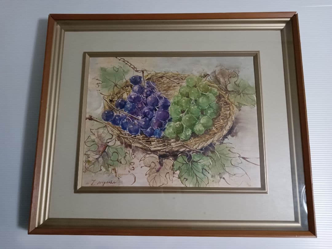 #花絵・ぶどう絵　合計2点