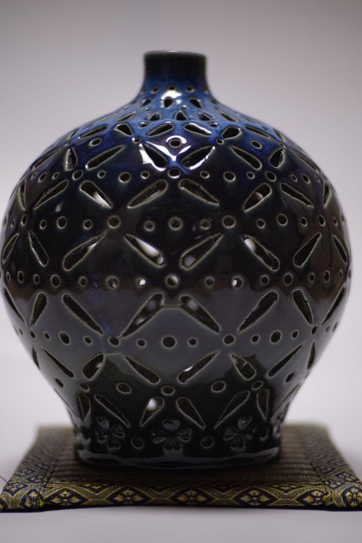 相談可　ハンドメイド　陶器　ランプシェード　陶燈　花瓶　インテリア