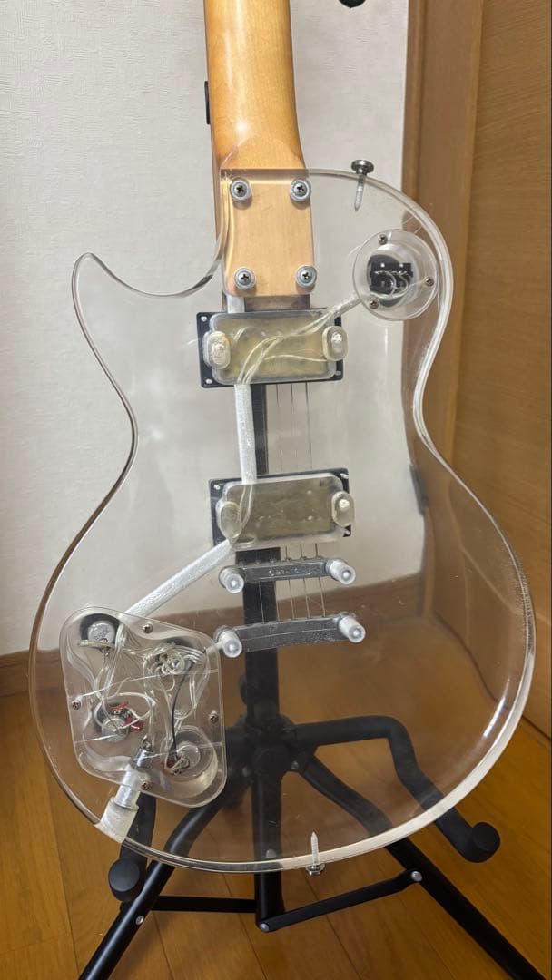 Barclay 透明アクリル エレキギター　ジャンク