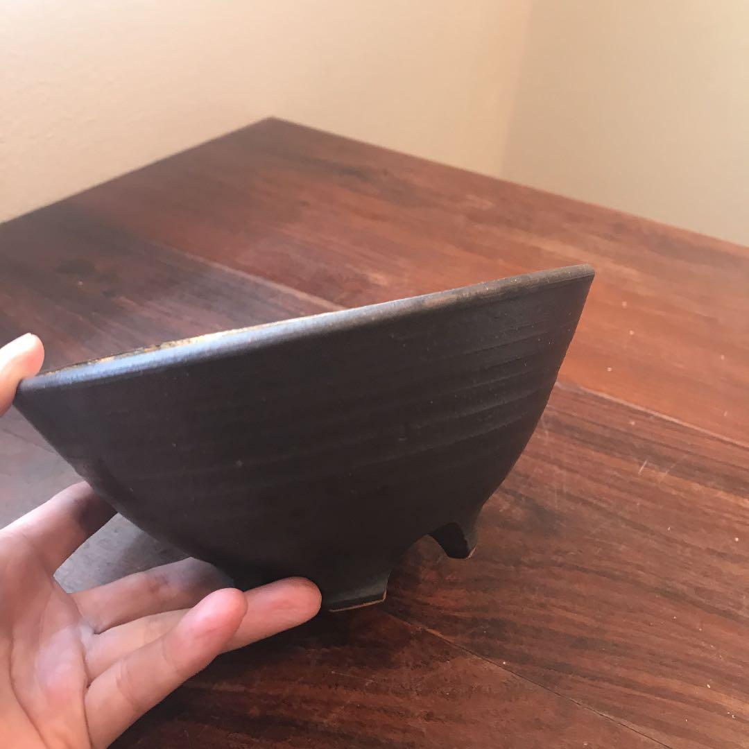 久場政一⑤   やちむん　足付きそば碗　新品