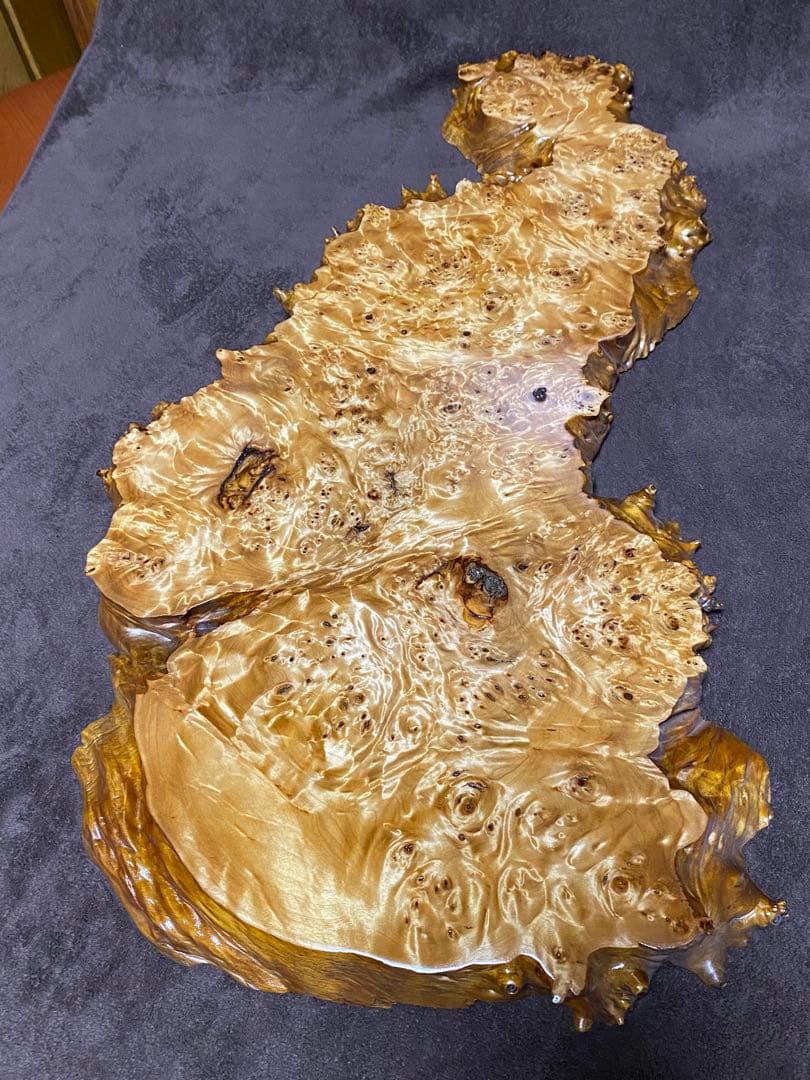 天然木　瘤　一枚板　花台　盆栽台　香炉台