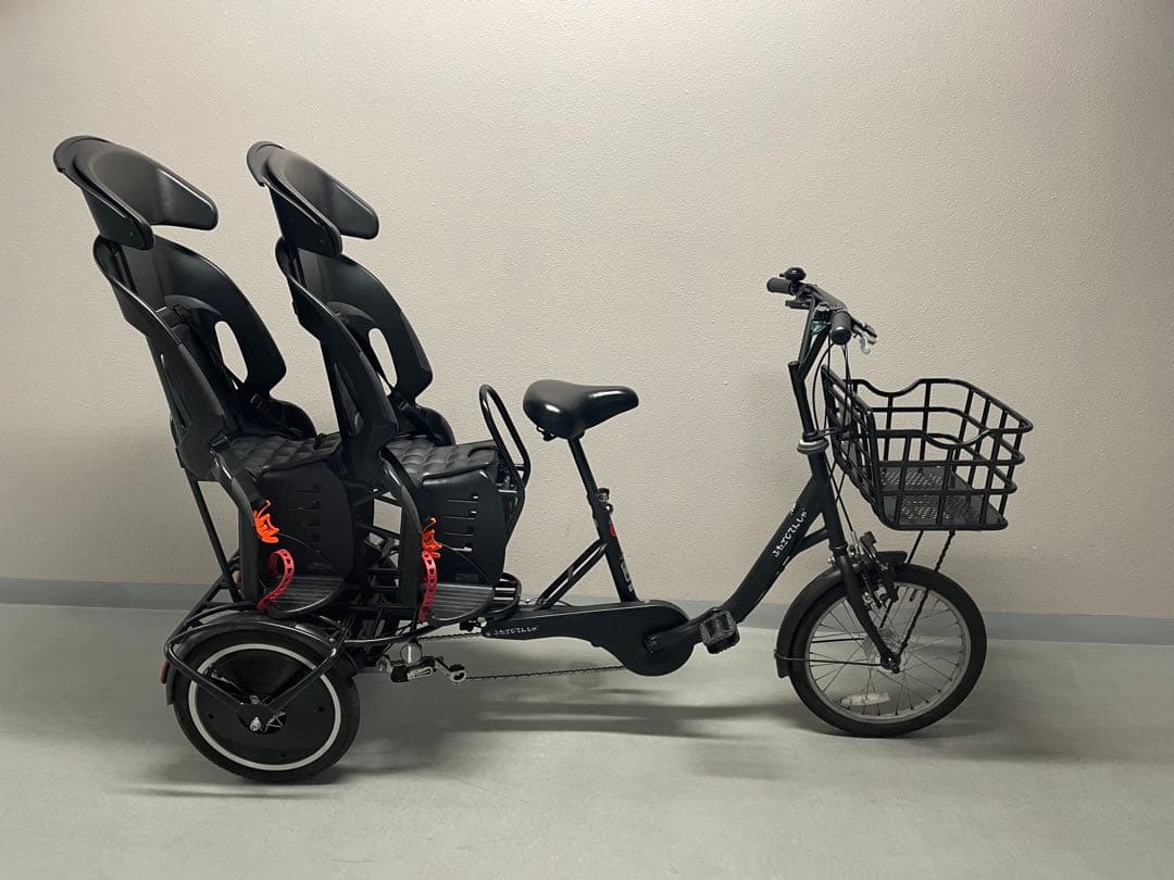 ふたごじてんしゃ いしこくいろ 専用レインカバー付き