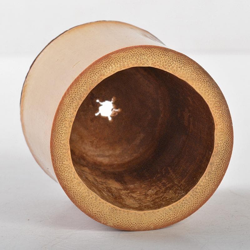 竹器師　黒田宗傳作　竹蓋置　表千家十二代堀内宗完(兼中斎)極め箱　M　R5387